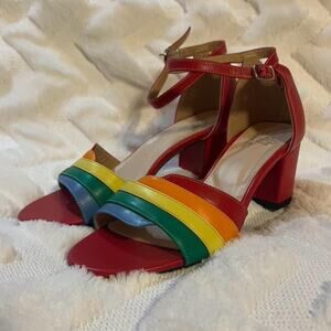 French Blu rainbow heels